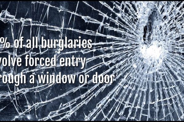 70% of all burglaries involve forced entry though a window or door | Campbell | 800-580-9997