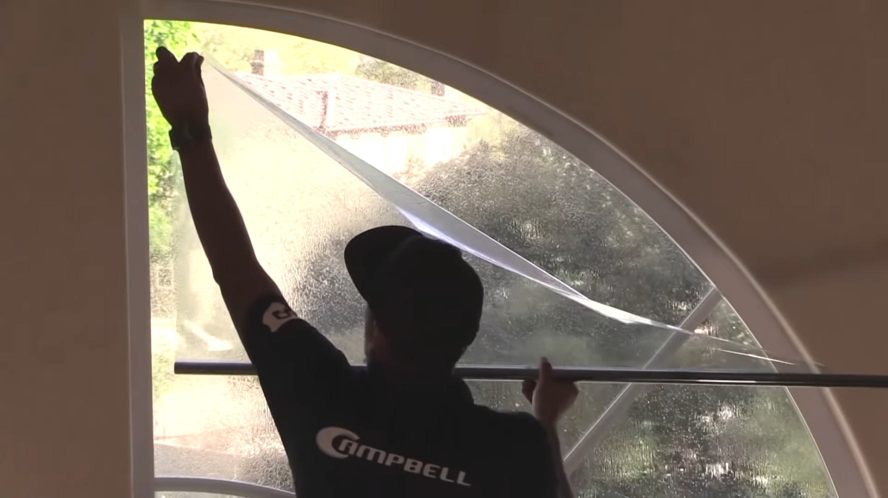 tinted window film glue removal
