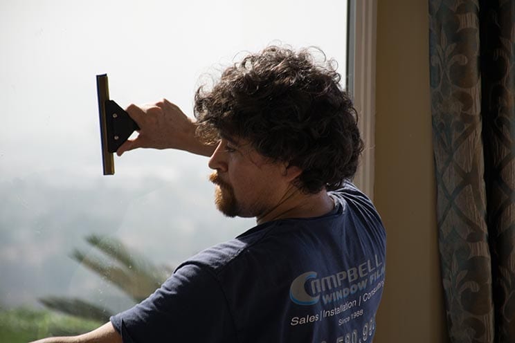 quick installation is one of the pros of energy efficient insulating window film